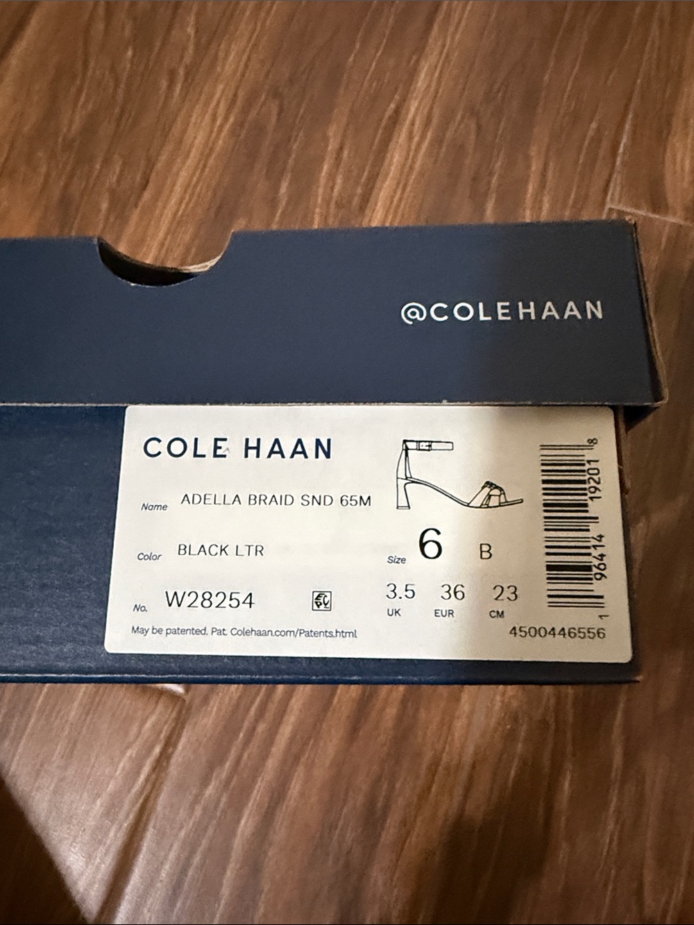 Cole Haan Black Braided Leather Ankle-Strap Heels - Picture 5 of 5